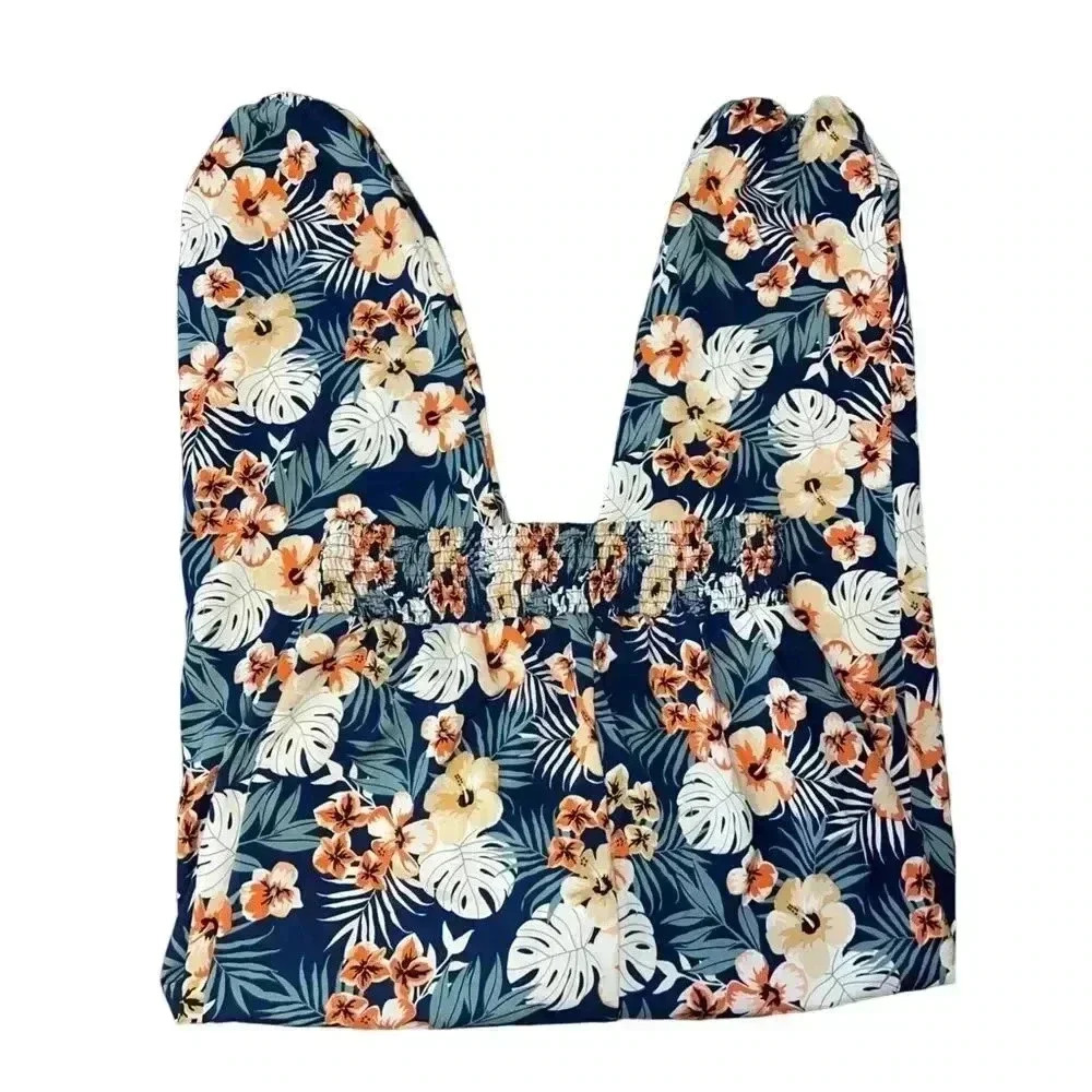 SHEIN Size M Flowy Floral Pants B54